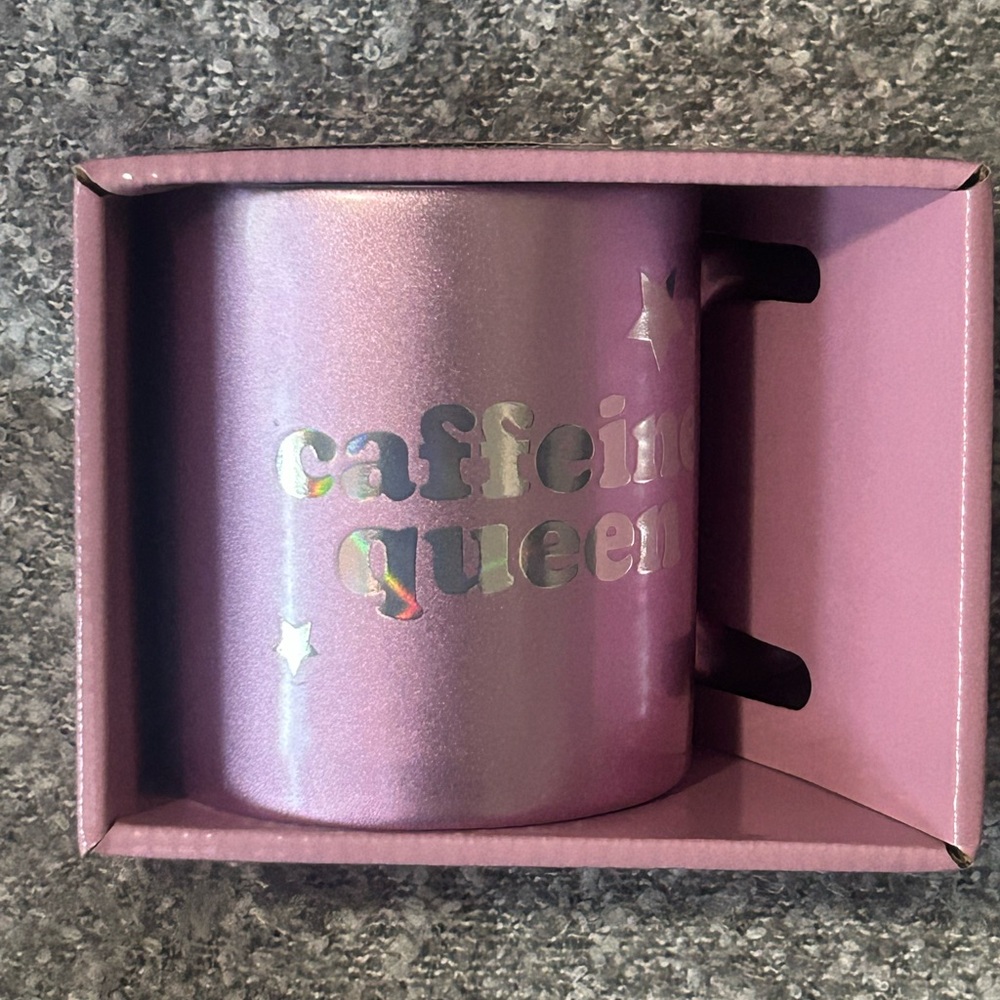 Comic Ceramic Coffee Mug Caffeine Queen 18oz